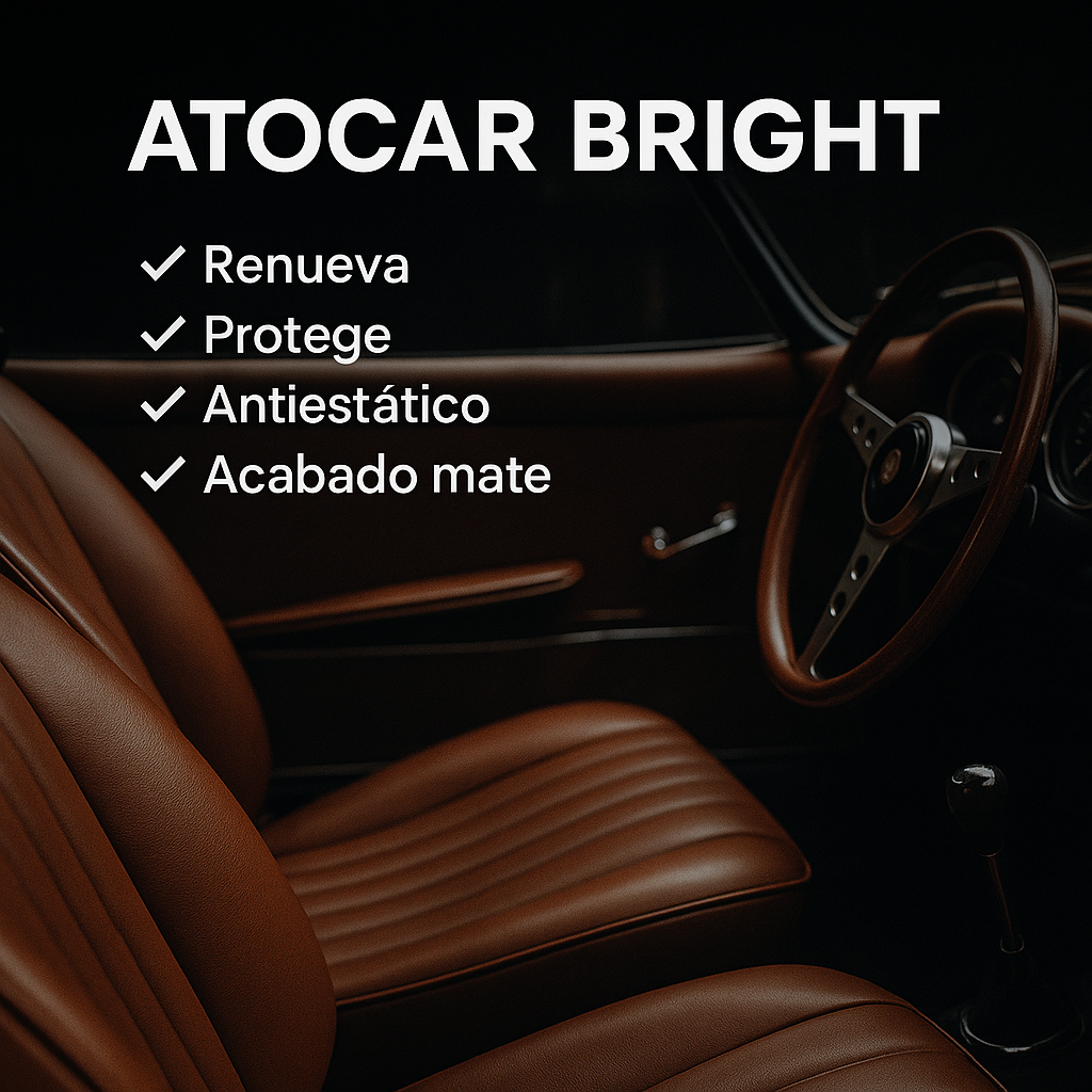 Renovador De Plastico Y Cuero Ato Bright 1L Vapohouse