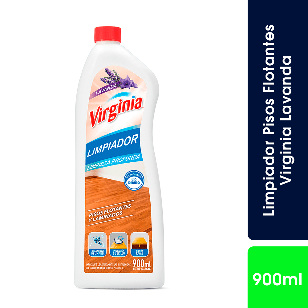 Limpiador Pisos Flotantes lavanda 900cc Virginia