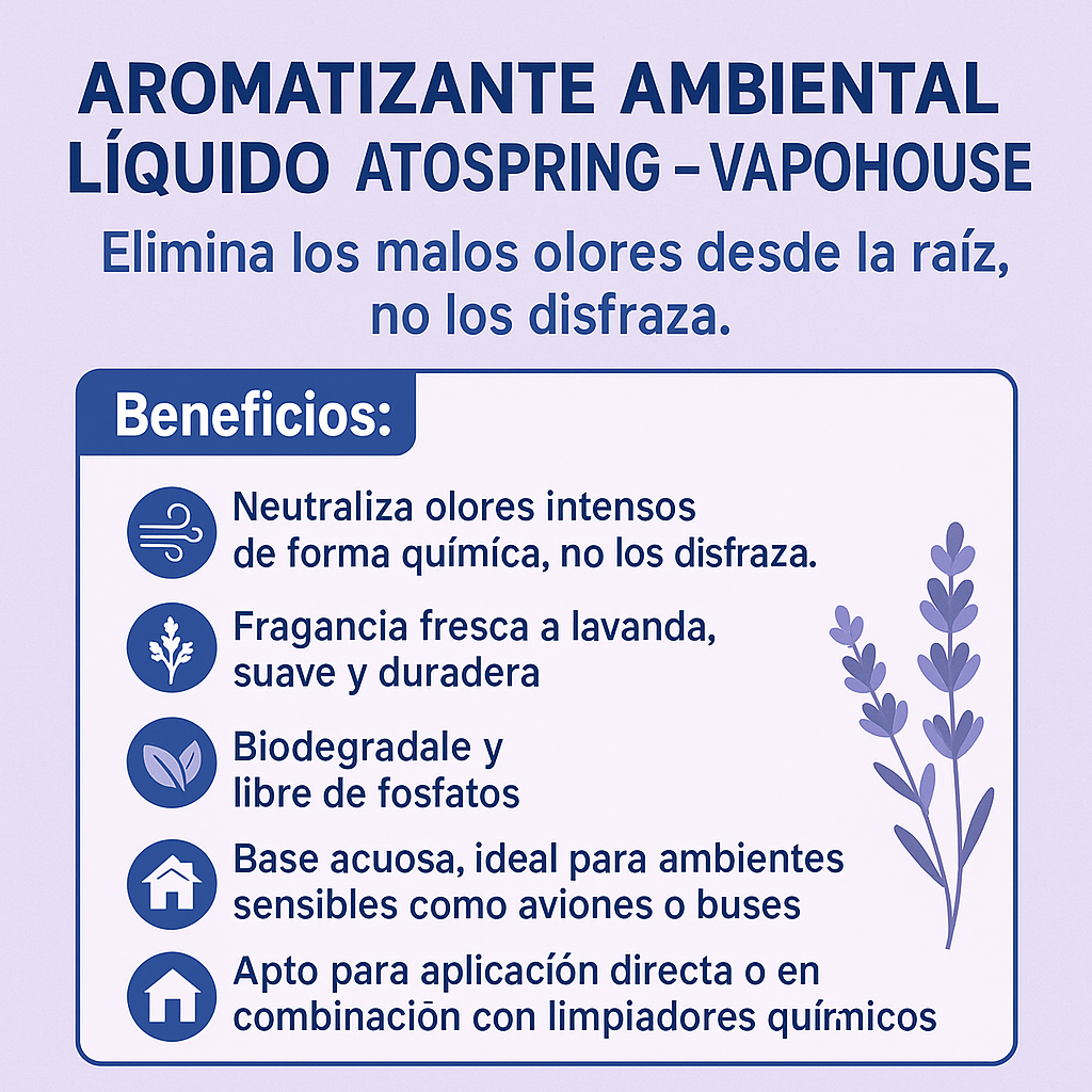 Aromatizante Ambiental Liquido Atospring 5L Vapohouse