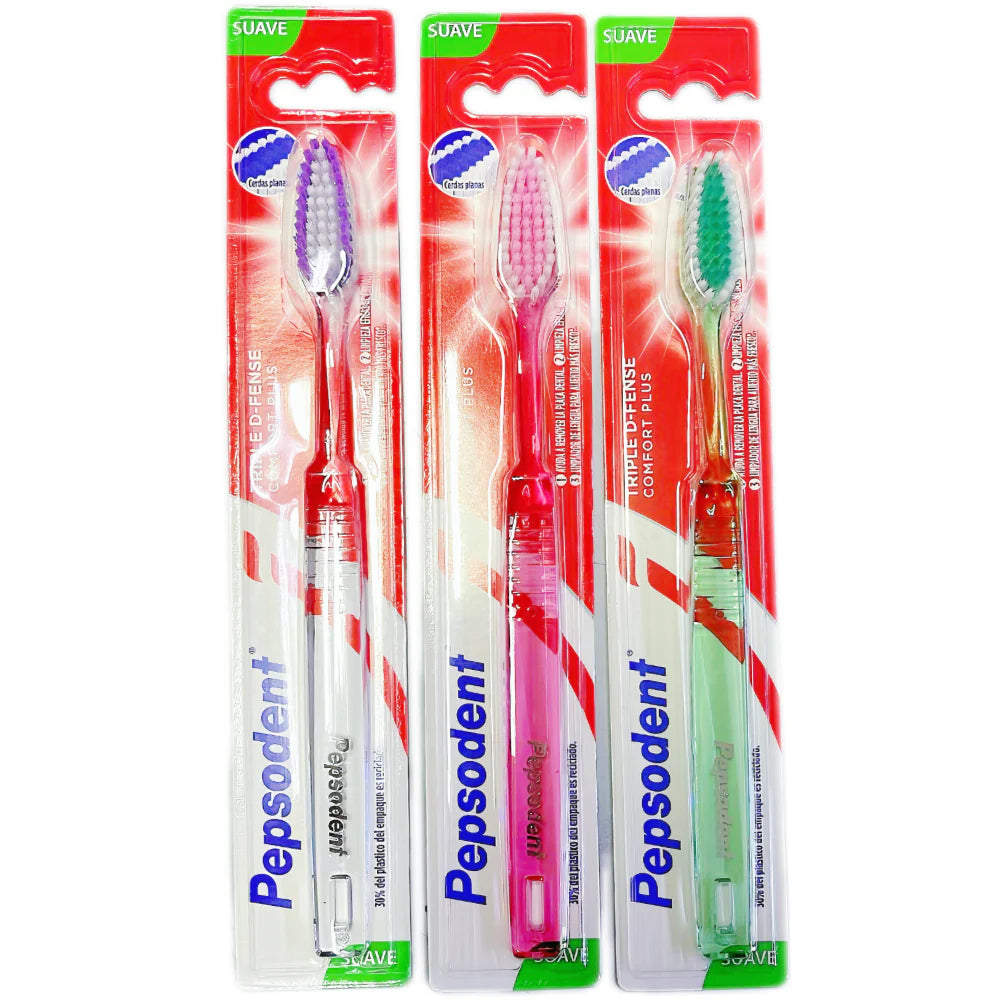 Cepillo de Dientes Triple D-Fense Suave 1u Pepsodent
