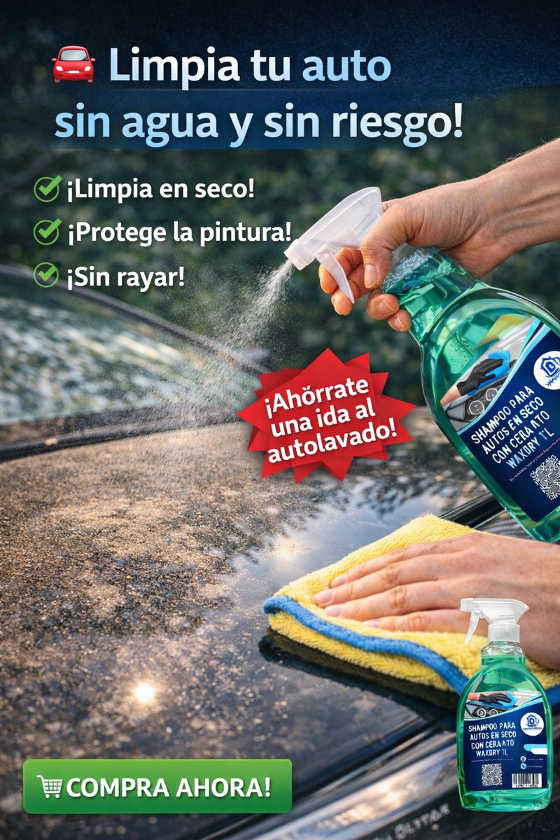 Shampoo Para Autos En Seco Con Cera Ato Waxdry 1L Vapohouse