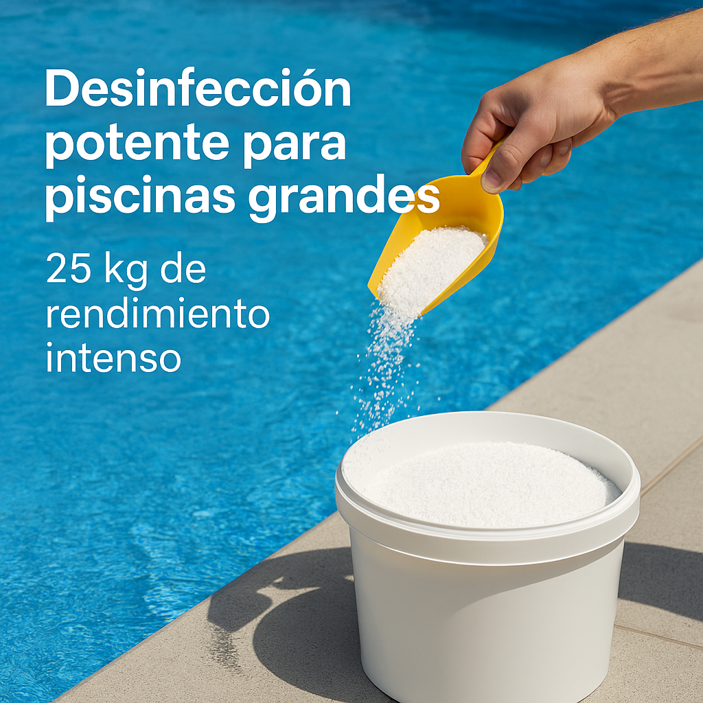Cloro Granulado Para Piscina 60% 25k Vapohouse