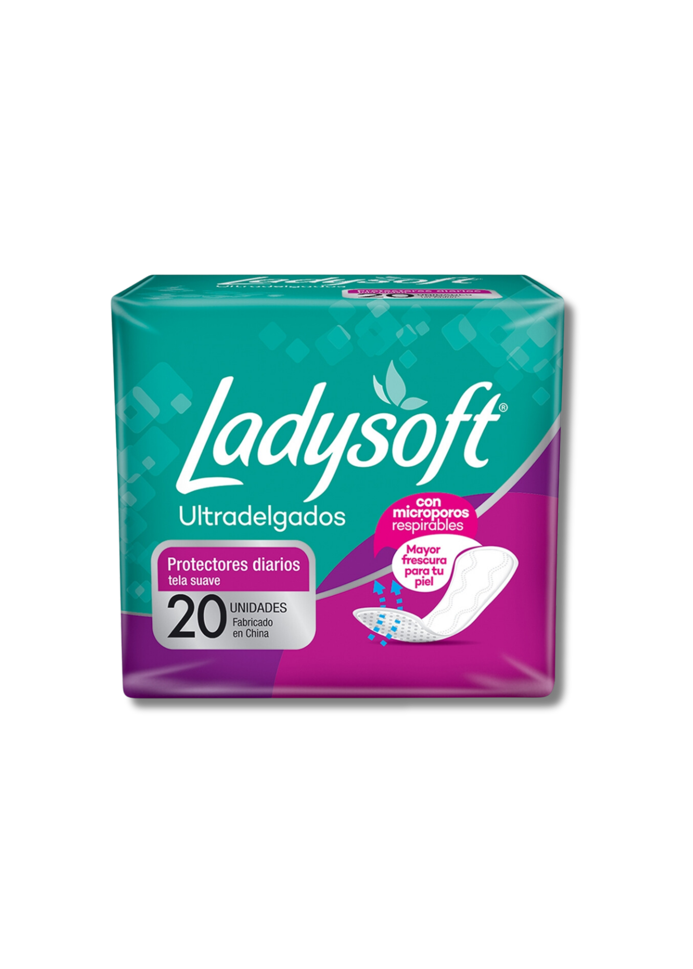 Toallas Femeninas Protectores Diarios Tela Suave 20u Ladysoft