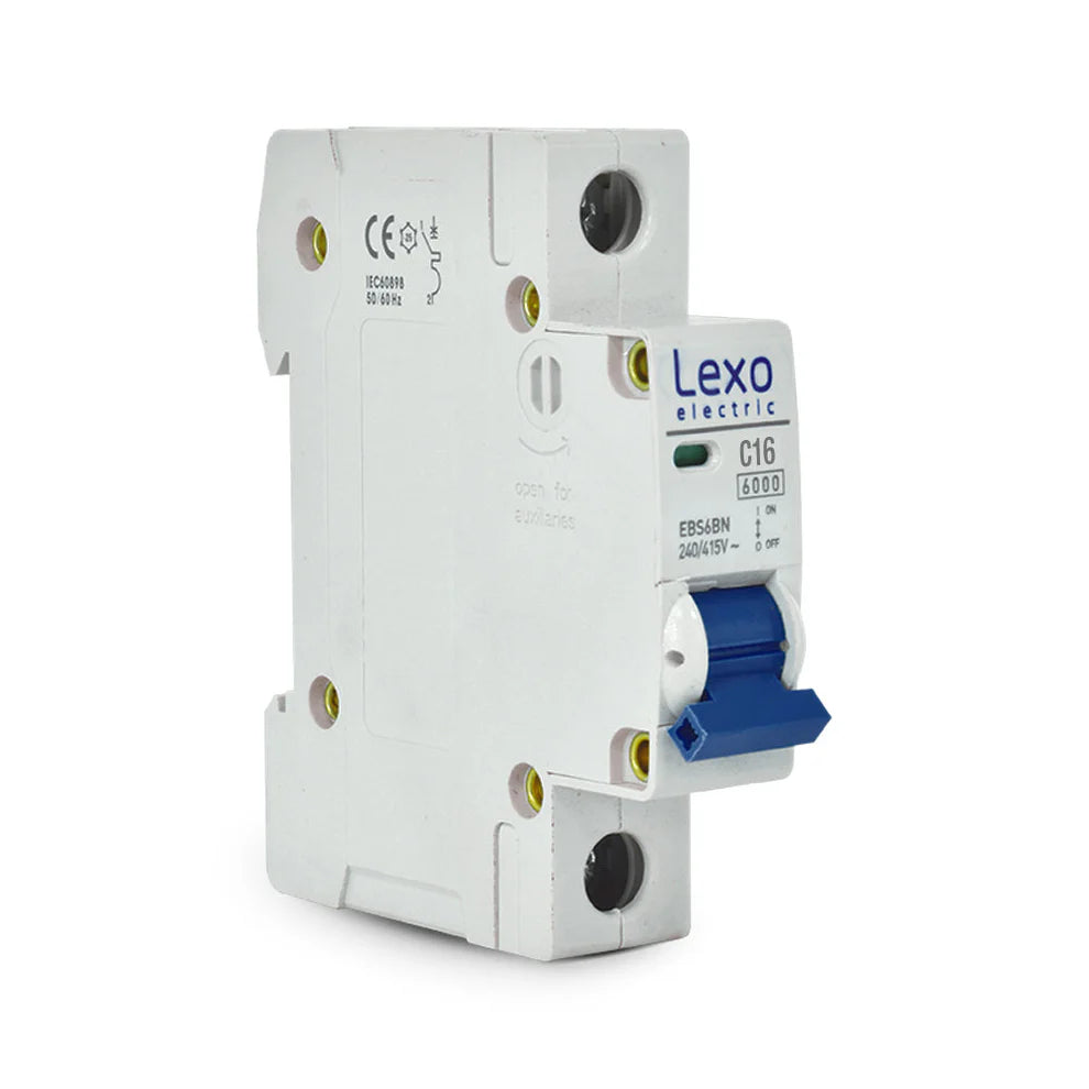 Interruptor automático 1x16A Curva C 6KA Lexo
