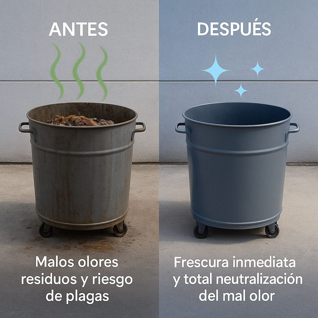 Eliminador De Mal Olor Fosas Sépticas, Basurereros Ato Fraiche 1L Vapohouse