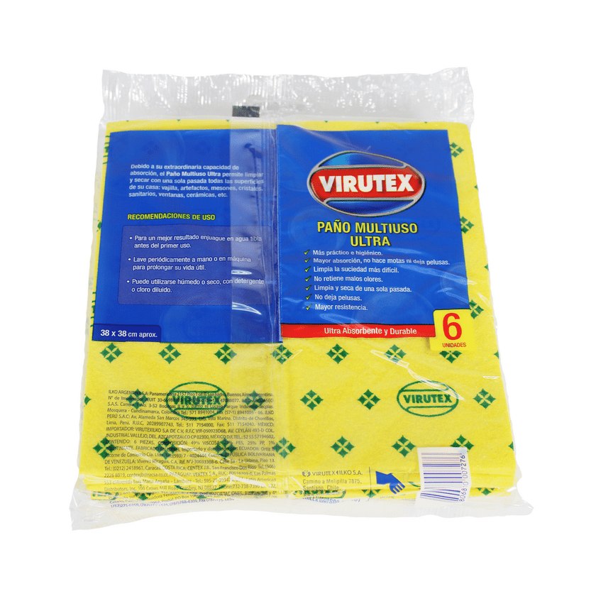 Paño Multiuso Ultra 6u Virutex