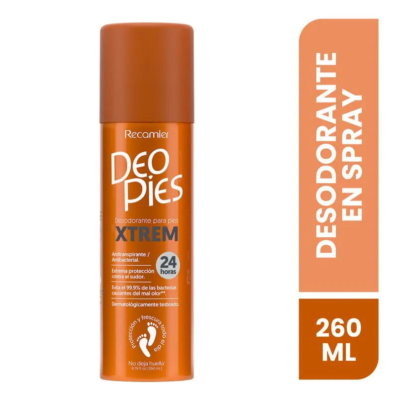 Talco Para Pies Recamier Xtrem Spray 260ml Deo Pies