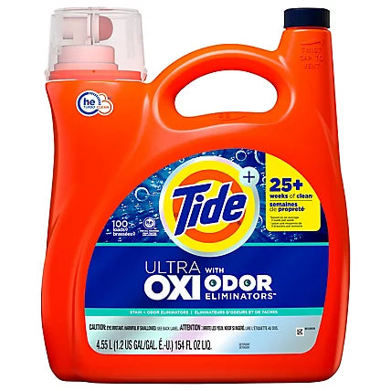 Tide Detergente liquido Concentrado Ultra Oxy 107ld 4,55lt
