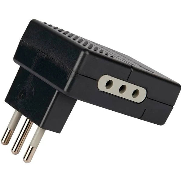 Adaptador Triple negro plano 10a Lexo