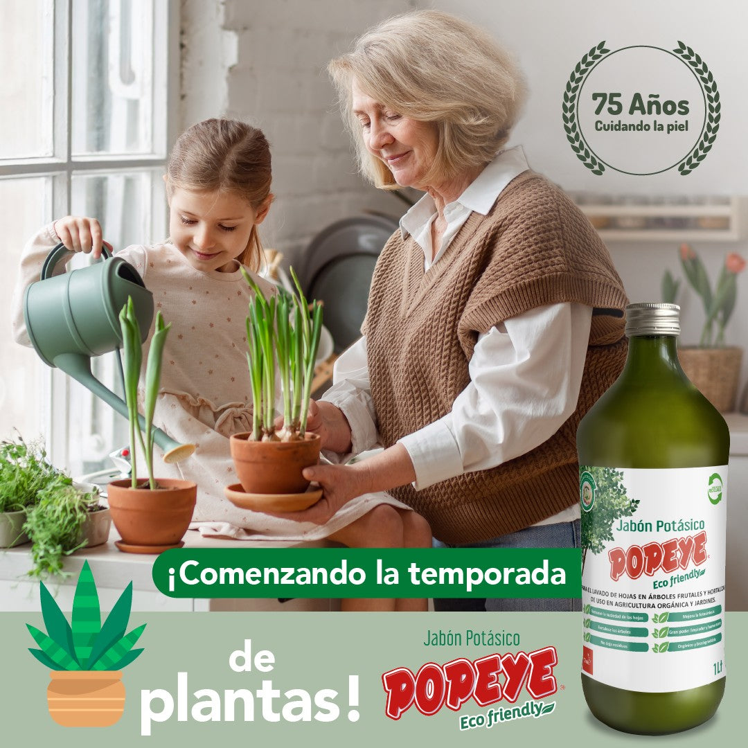 Jabón Potasico Eco Friendly 1L Botella Popeye