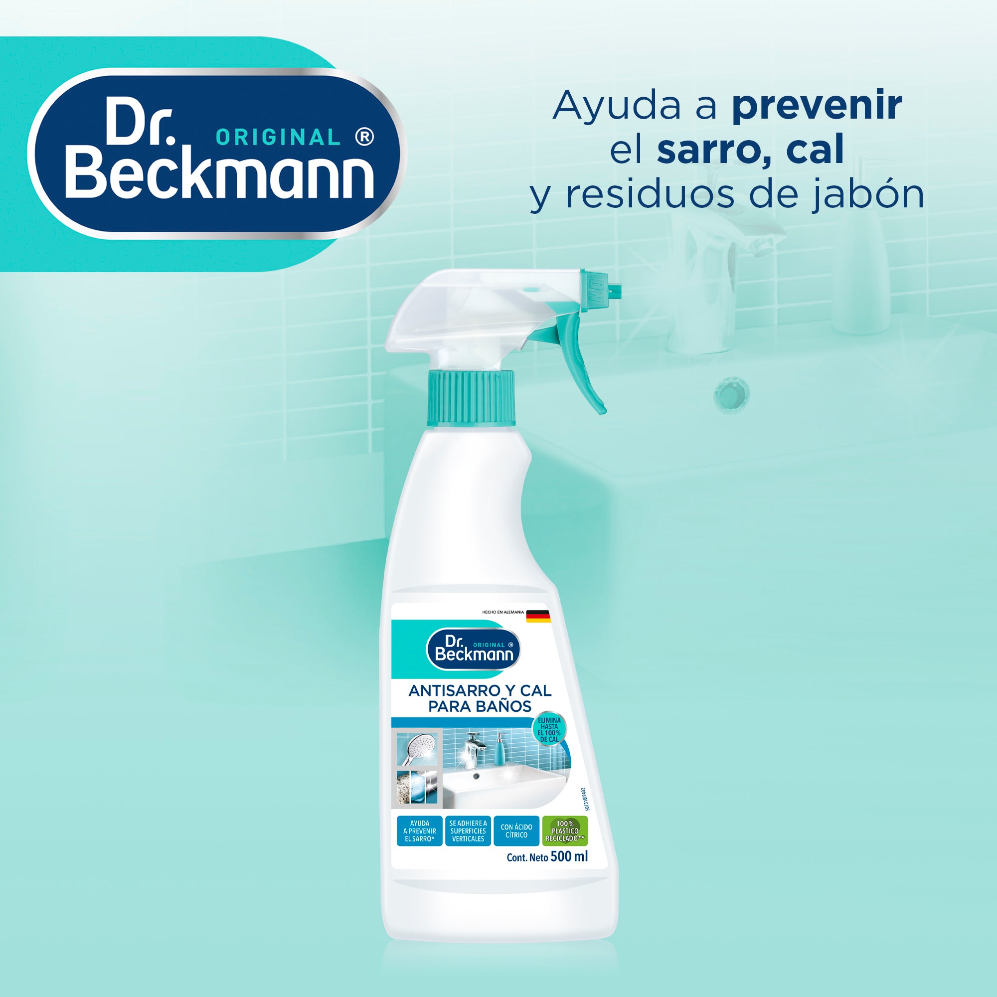 Limpiador Antisarro Y Cal Para Baño Gatillo 500ml Dr.Beckmann