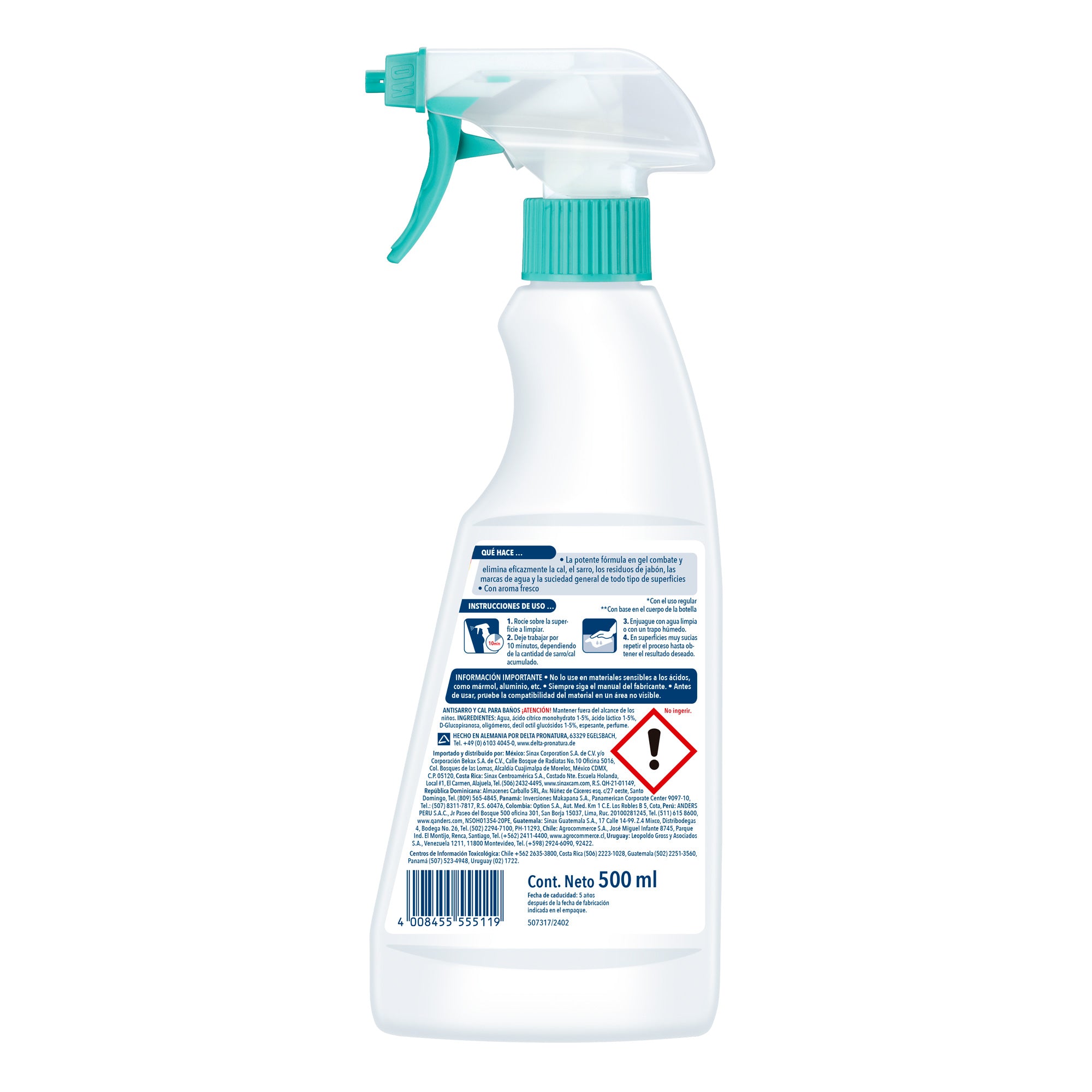 Limpiador Antisarro Y Cal Para Baño Gatillo 500ml Dr.Beckmann