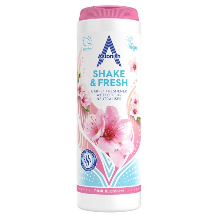 Aromatizante Alfombras Shake & Fresh - Pink Blossom 350gr Astonish