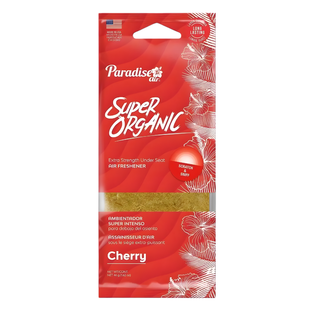 Aromatizante Para Autos Super Organic Air Freshener Cherry 1u (6001PK72) Paradise