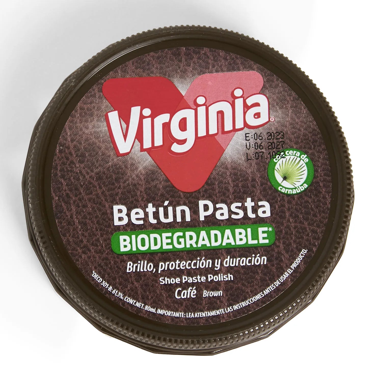 Betun Pasta Biodegradable Cafe 80ml Virginia