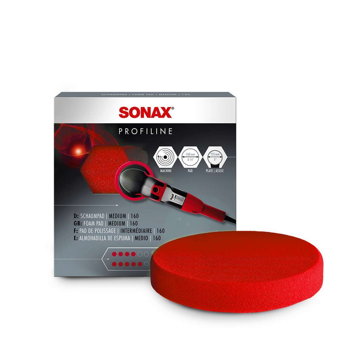 Bonete De Esponja Cutting Corte Alto Disc 160mm Sonax