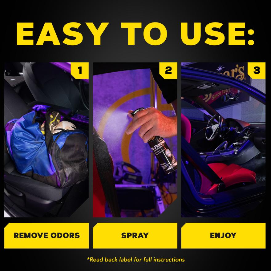 Aromatizante Para Autos Trigger Air Re Fresher Black Chrome 237ml (G250708) Meguiar’s