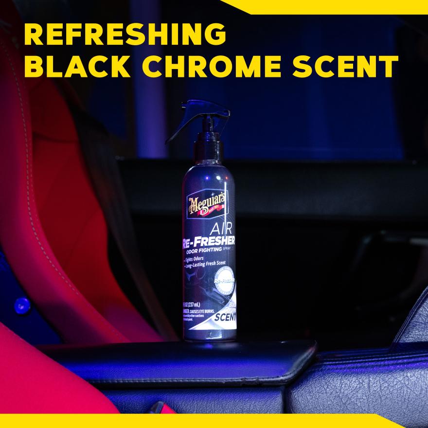 Aromatizante Para Autos Trigger Air Re Fresher Black Chrome 237ml (G250708) Meguiar’s