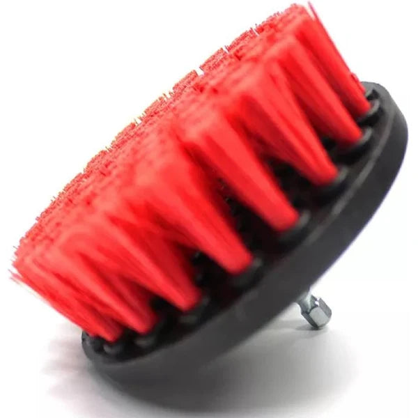 Cepillo Para Taladro Drill Carpet 4 pulgadas Alfombra y Tapices Rojo 1u (7011010) MaxShune