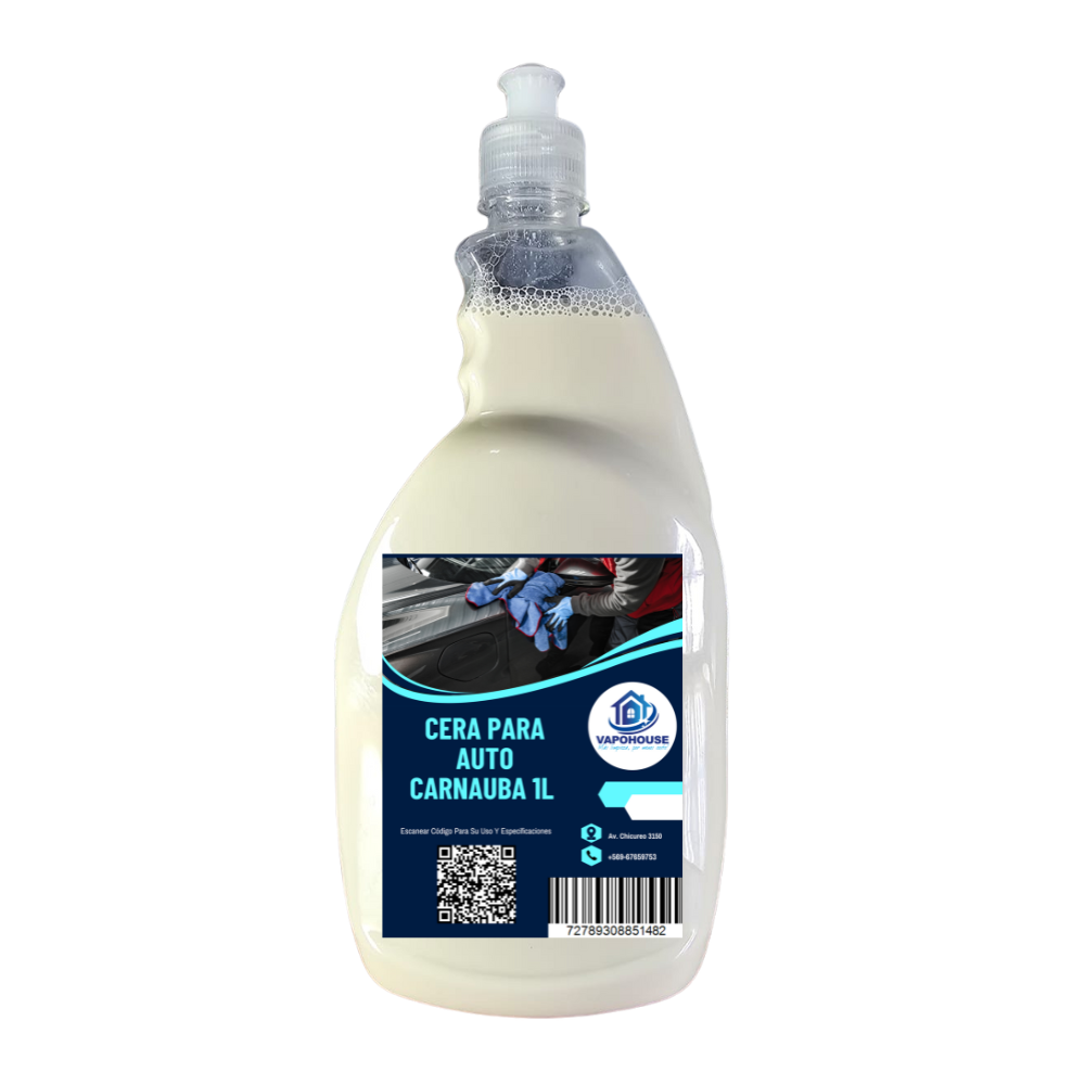 Cera Para Auto Ato Carnauba 1L Vapohouse