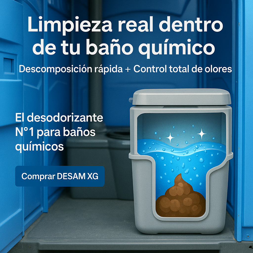 Líquido Desodorante Disgregante para Baño Químico Desam 1L Vapohouse