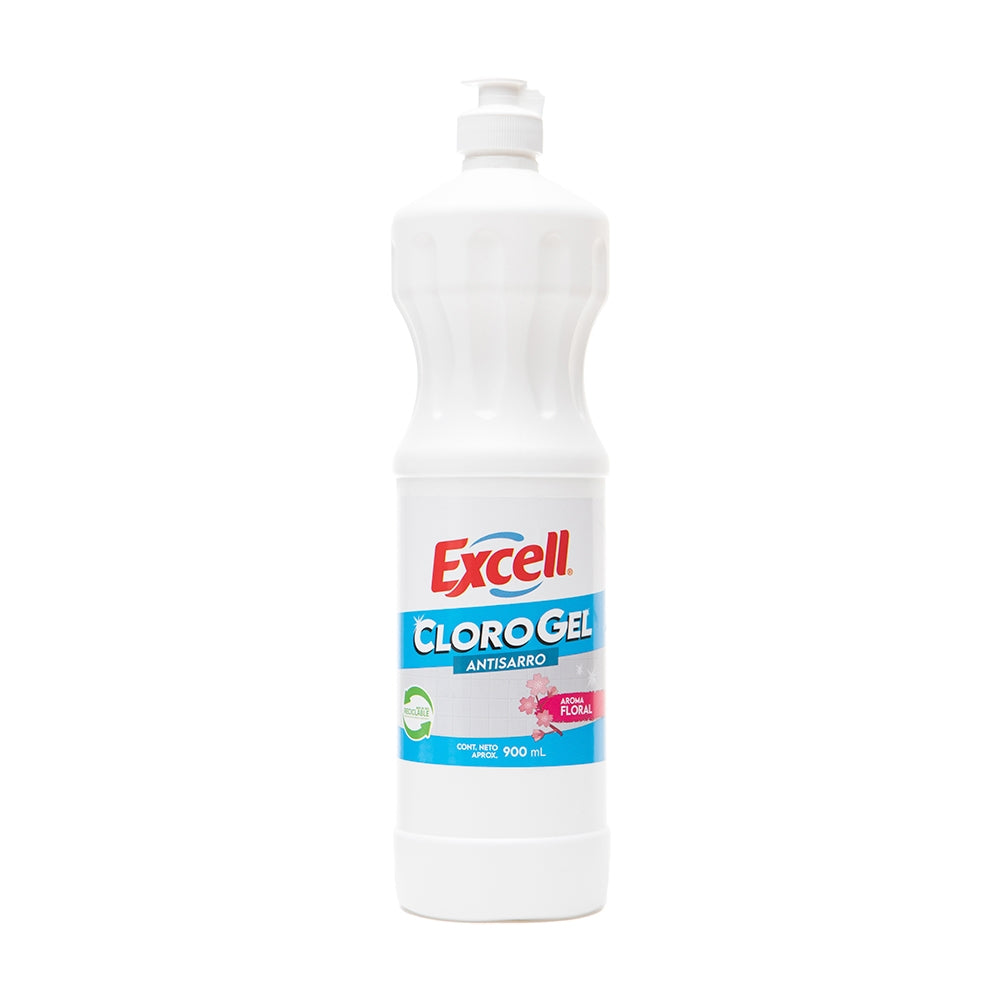 Cloro Gel Antisarro Floral 900cc exell