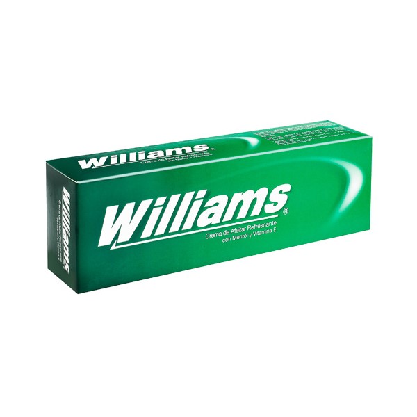 Crema De Afeitar Refrescante Con Mentol Y Vitamina E 100 g Williams