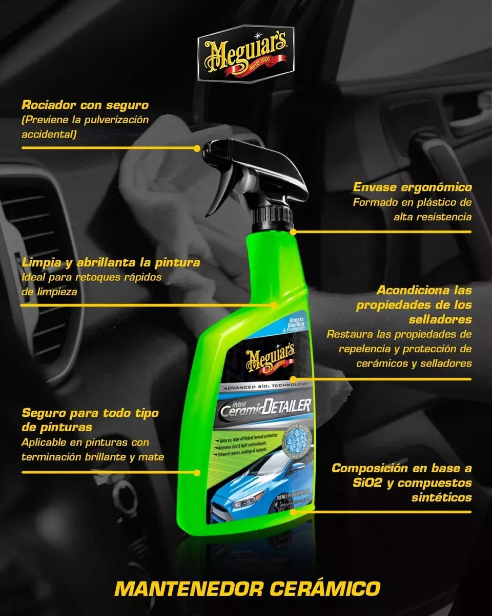 Limpiador Y Abrillantador Hybrid Ceramic Clay Kit 532ml (G200200) Meguiar’s