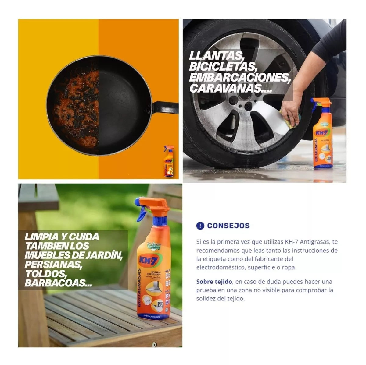 Limpiador Antigrasa Gatillo 750ml KH7