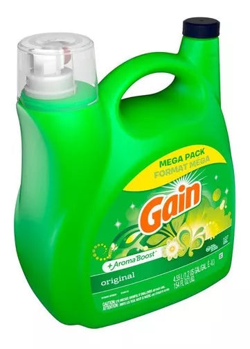 Detergente Liquido Gain Concentrado lavanda Oxy 107ld 4,55lt