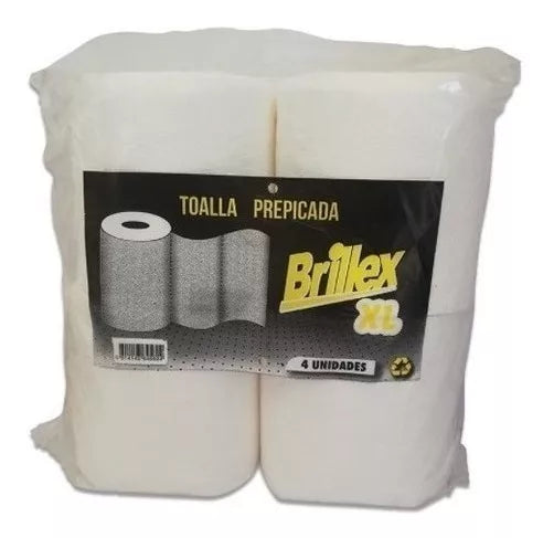 Toalla De Papel Una Hoja 80m 4 Rollos Brillex
