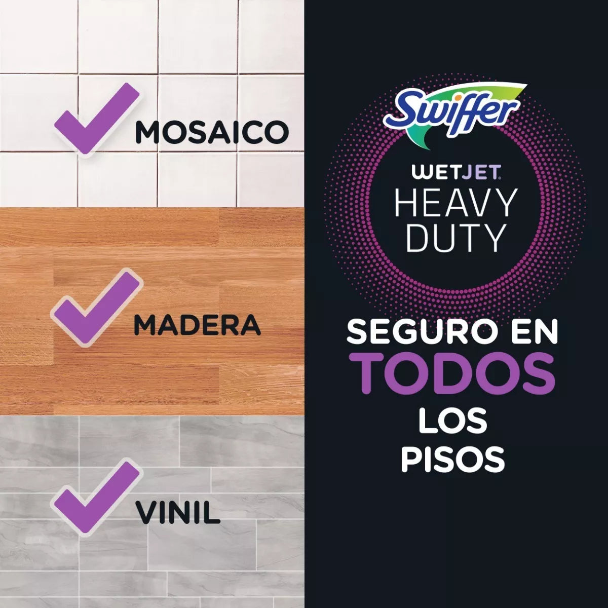 Kit Mopa Plana Wet Jet Mop + 1 Liquido + 5 Paños Swiffer