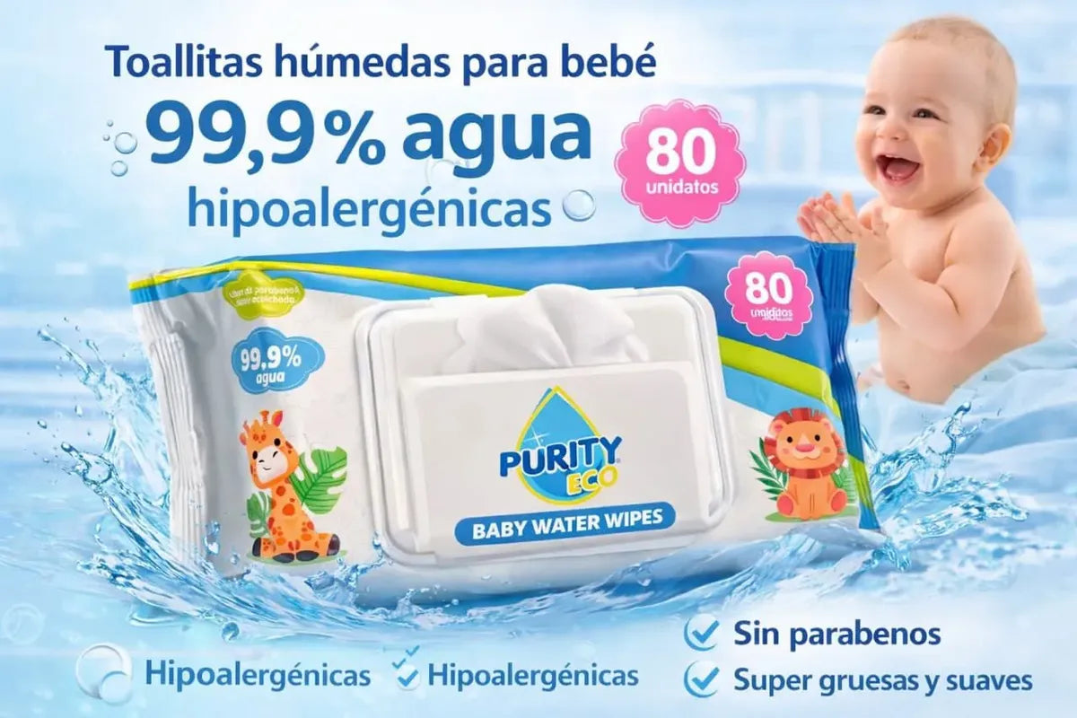 Toallitas Húmedas Hipoalergénicas Waterwipes 80u Purity Eco