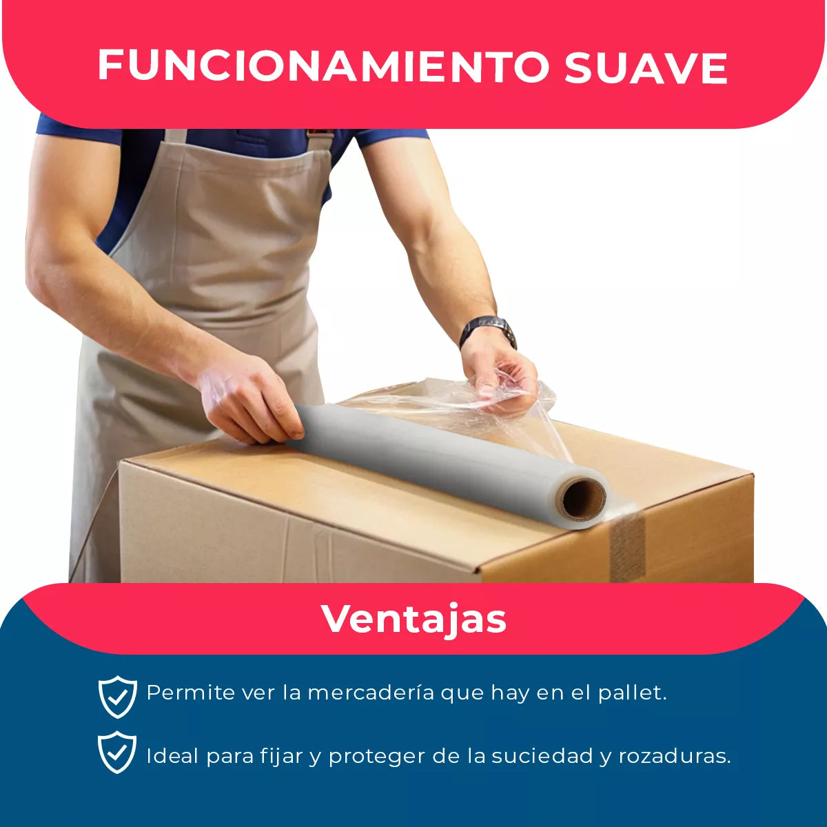 Rollo Film Paletizar 500Mts 20 mic Vanni