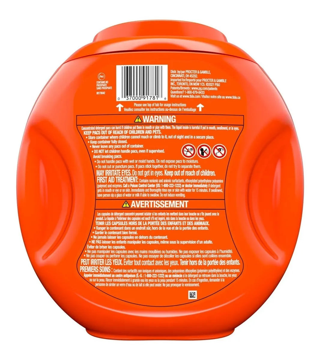 Detergente Capsulas Pods 81u 3 en 1 Tide