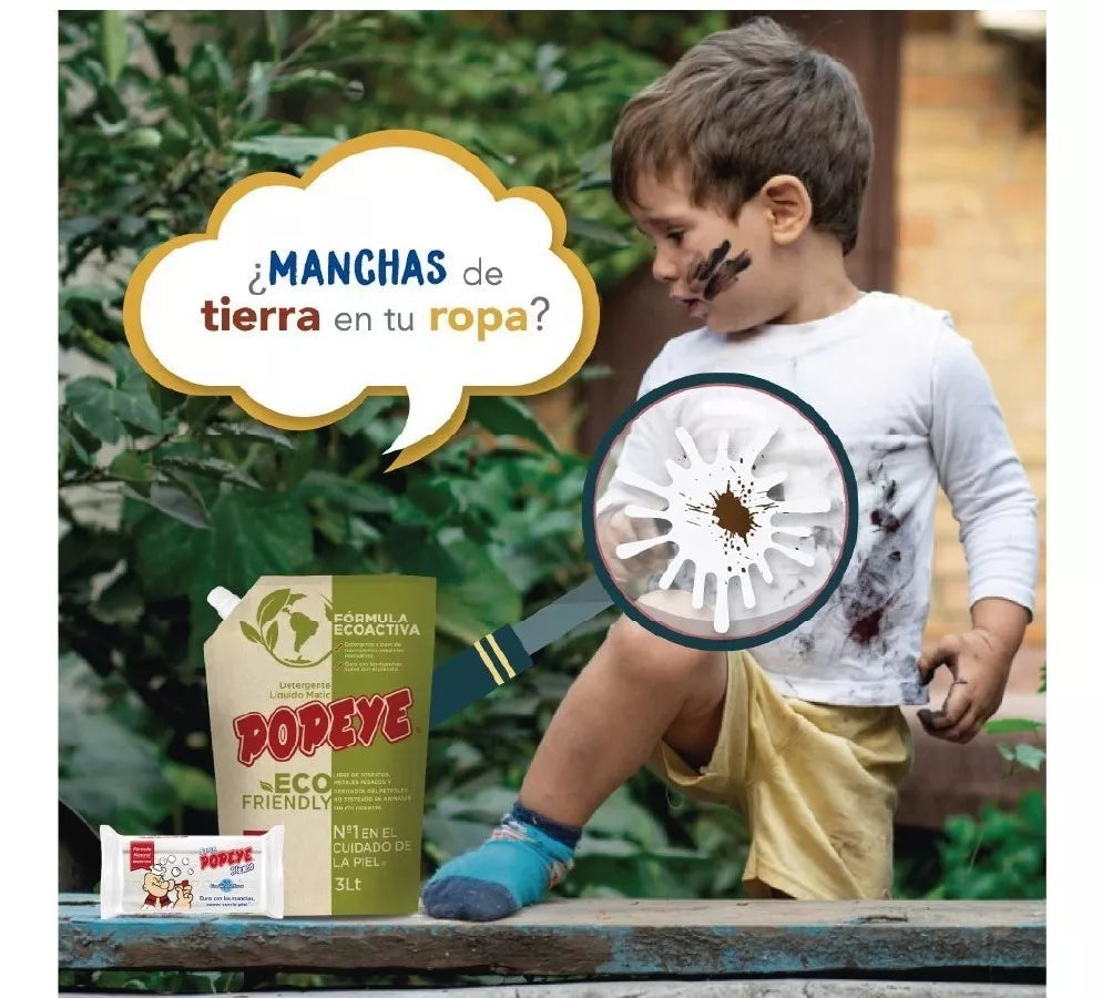 Detergente Liquido Eco Friendly DP 3L Popeye