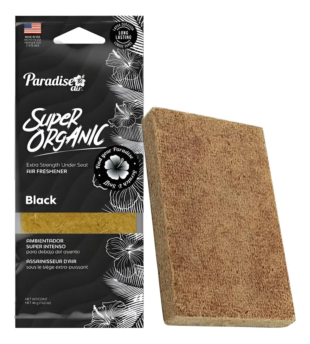 Aromatizante Para Autos Super Organic Air Freshener Black 1u (6003PK72) Paradise