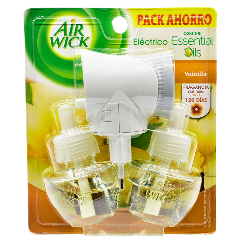 Desodorante Ambiental Eléctrico Aparato + Repuesto Vainilla 200 Dias Air Wick
