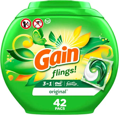Detergente Capsulas lavanda Oxy 42 Pods Gain