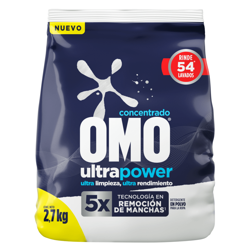 Detergente En Polvo Ultra Power 2.7Kg Omo