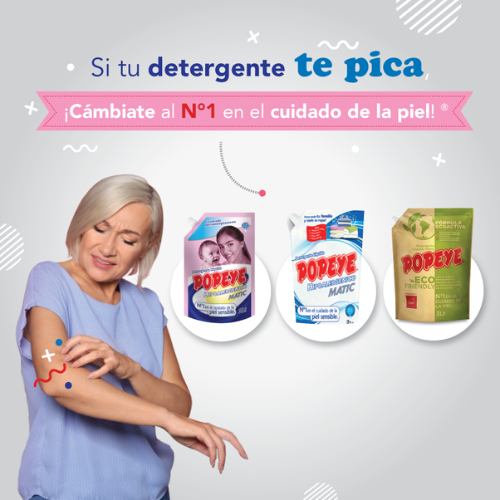 Detergente Liquido Hipoalergenico Bebe 3L Popeye
