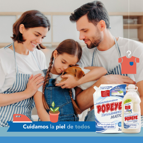 Detergente Liquido Hipoalergenico Bebe 3L Popeye