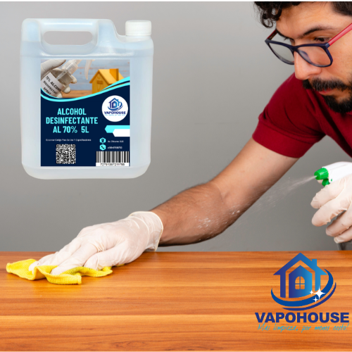 Alcohol Desinfectante al 70% Tazer 5L Vapohouse