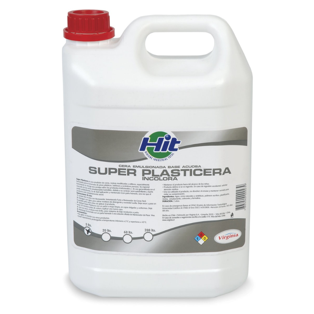 Cera Super Plastico Incoloro 5L Virginia