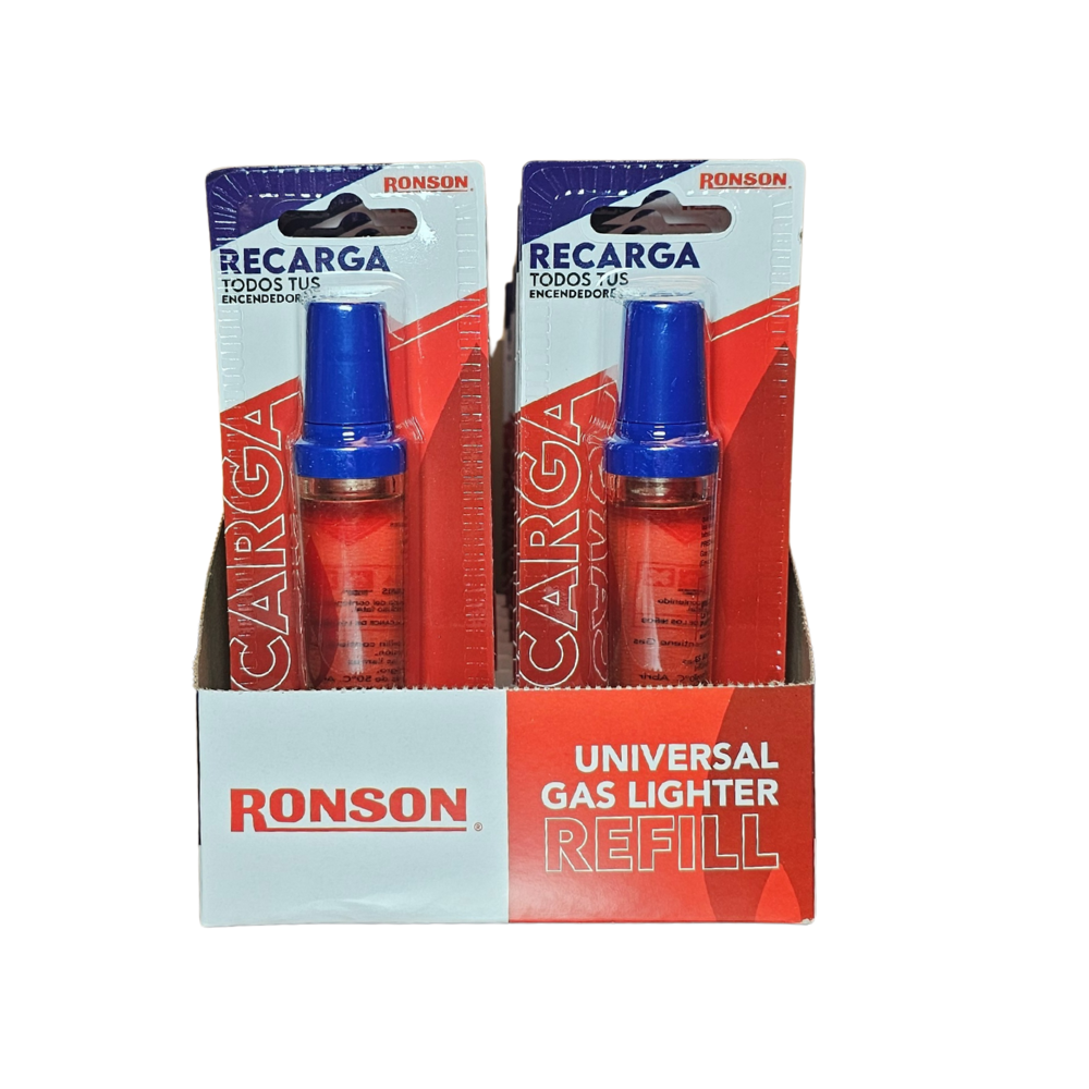 Pack 20u Recarga Encendedor Gas Butano Mini 18ml 1un Ronson