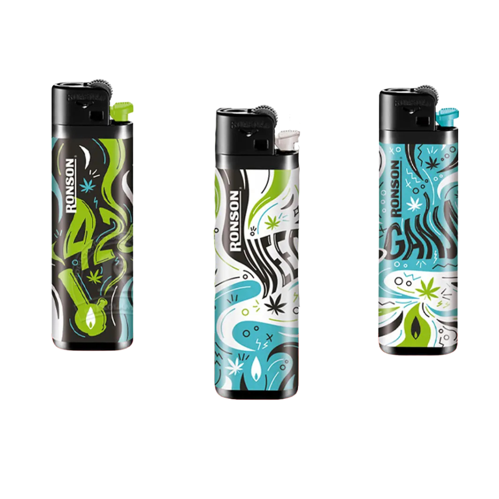 Pack 20u Encendedor Colourlite Hippie 1un Ronson