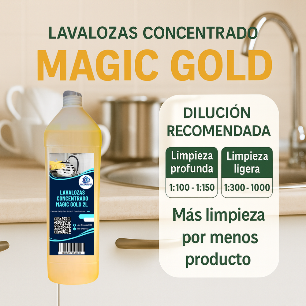Lavalozas Concentrado Magic Gold 2L Vapohouse