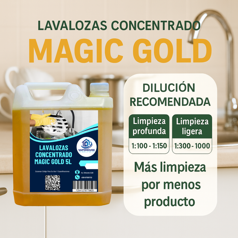 Lavalozas Concentrado Magic Gold 5L Vapohouse