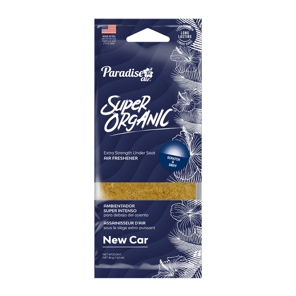 Aromatizante Para Autos Super Organic Air Freshener New Car 1u (6007PK72) Paradise