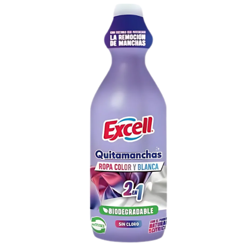 Quitamanchas Sin Cloro Ropa Color Y Blanca 960ml Excell